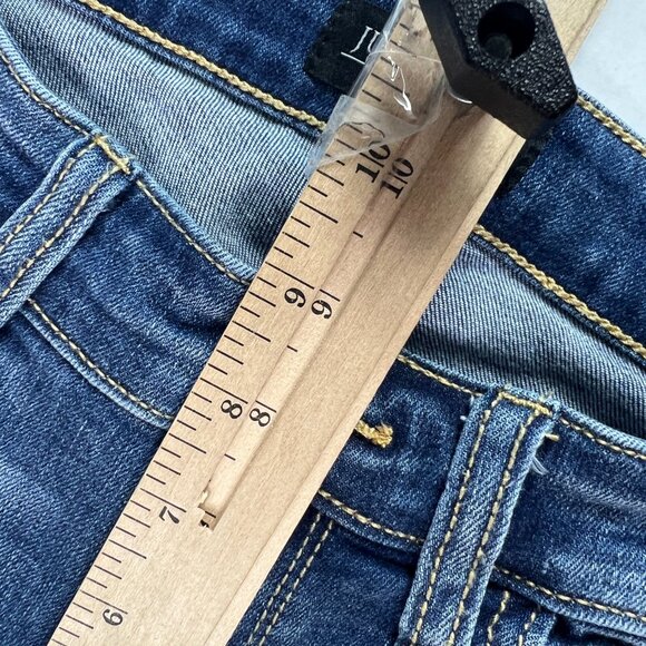 Judy Blue Jeans Women's 30x28* Skinny Mid Rise Blue Distressed Denim Tag 29 - Picture 15 of 16